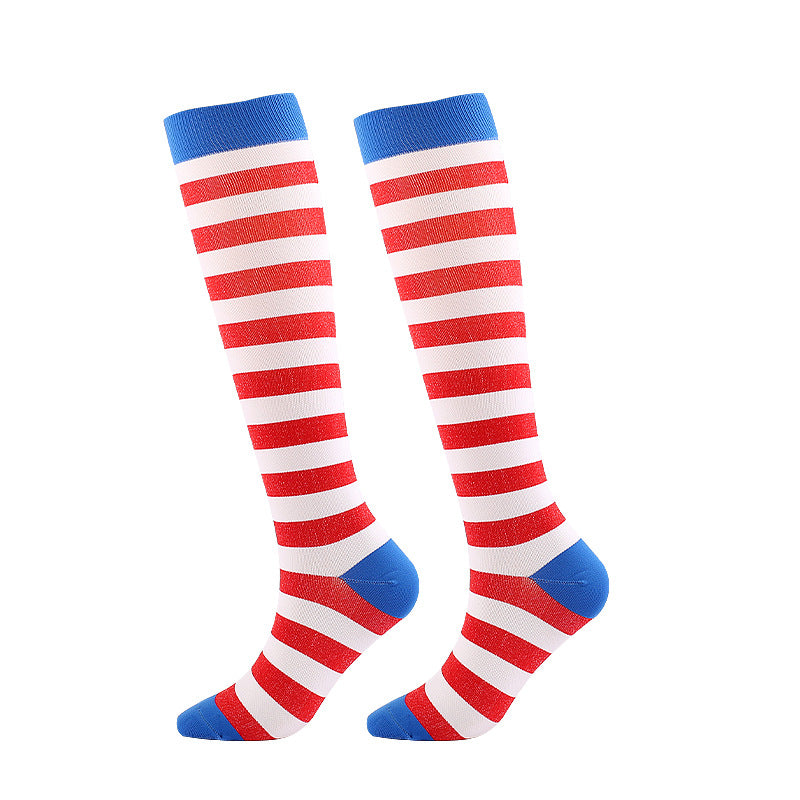 Wholesale 10pcs Valentine's Day Compression Socks Mid-calf Sports Pressure Slimming Beauty Leg Medical Auxiliary Elastic Socks